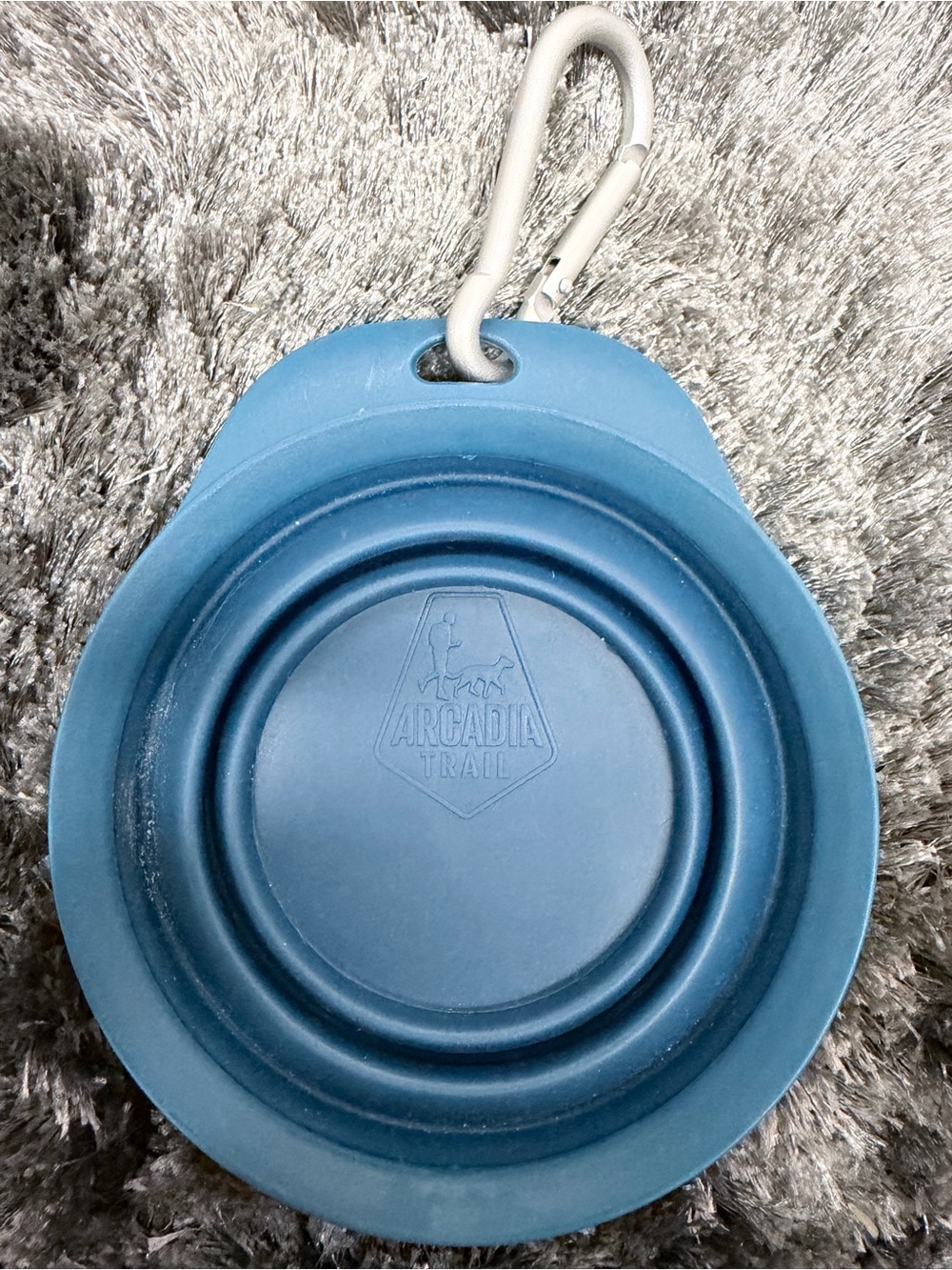 Arcadia Trail Silicone Collapsible Dog Bowl - Dark Blue